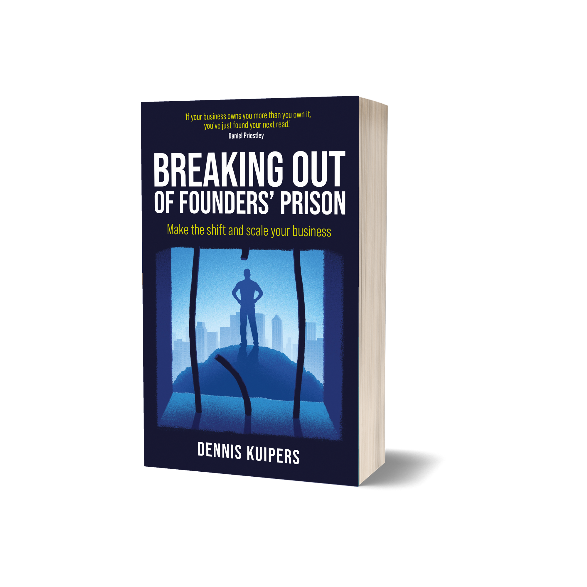 Breaking Out of Founders' Prison, book cover by Dennis Kuipers